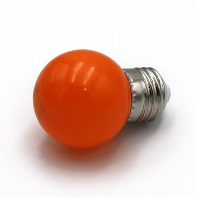 Λάμπα LED 2W E27 230V Πορτοκαλί 13-27023